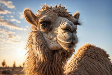 Obraz premium camel in the desert