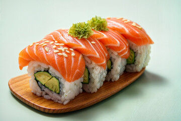 sushi with salmon