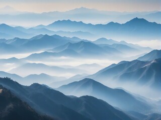 Obraz premium mountains in the morning