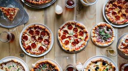 pizzas for the national pizza party day