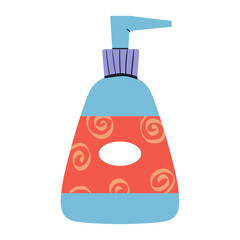 Serum Sanitizer Pump bottle handdrawn icon