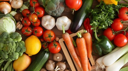 raw vegetable ingredients for meal preparation in honor of national vegetarian week