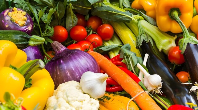 raw vegetable ingredients for meal preparation in honor of national vegetarian week
