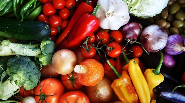 raw vegetable ingredients for meal preparation in honor of national vegetarian week
