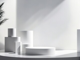 empty podium for exhibit