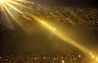 background with rays glitter, Pop art pattern. Comic starburst background. Vector illustration. Shiny Gold Particles And Light Rays - Abstract Background - Christmas, Award, Celebration, Luxury, Glitt