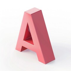 3D red letter 