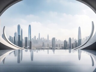 Fototapeta premium modern city skyline