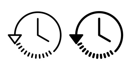 History icon vector isolated on white background. History vector icon