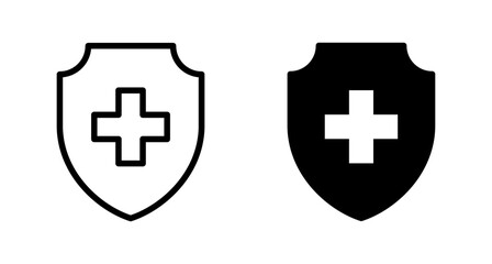 Health insurance icon vector isolated on white background. Insurance health document icon