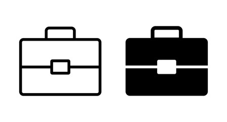 Briefcase icon vector isolated on white background. Briefcase vector icon