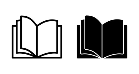 Book icon vector isolated on white background. Book vector icon. ebook icon