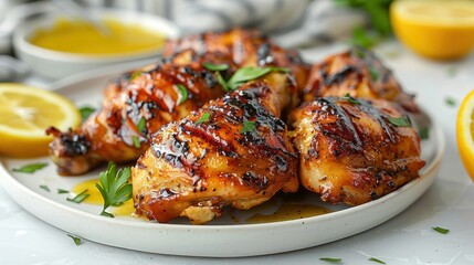 Grilled Chicken in Tangy Orange Sauce