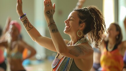 A fusion of sound and movement as participants chant mantras while practicing entanglementinspired poses.