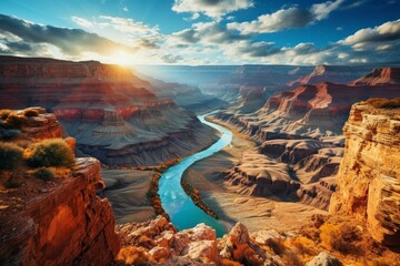 Breathtaking Grand Canyon landscape at sunset