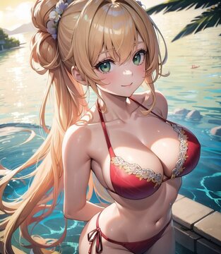 Pretty Cute Sexy Anime Girl Wallpaper, hot and cute anime girl , hot and sexy anime women .
anime girl character design illustration ,Anime Girl Ai ,Generative AI 
