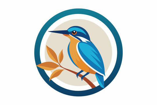 recommend clip art: kingfisher Vector illustration, silhouette on white background, icon, svg, characters, Holiday t shirt, Hand drawn trendy Vector illustration, blue bird on a branch