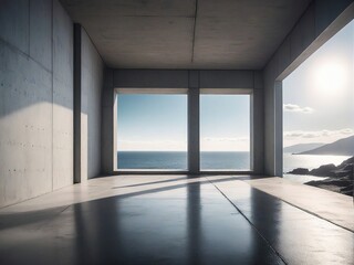 Fototapeta premium empty room with window