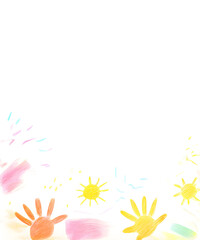 Obraz premium Templates for early childhood education background design. 