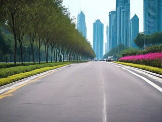 road in the city