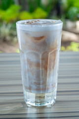 Iced Coffee Latte in glassware