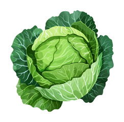 cabbage watercolor digital painting good quality
