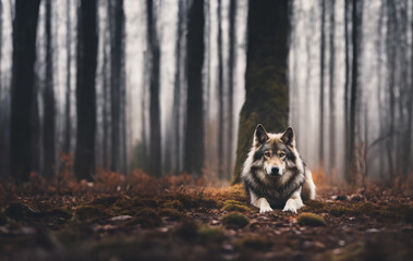 a wolf and a howl that can be heard for miles copyspace