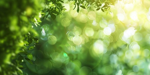 Framed by Blur: A Leafy Tree Takes Center Stage against a Gentle Blurry Backdrop.