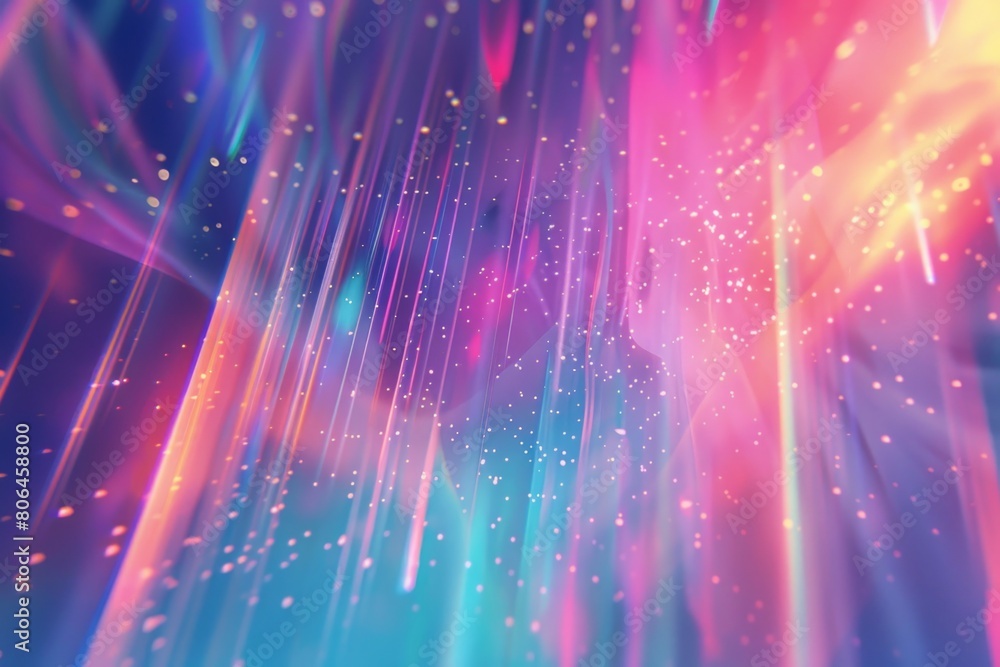 Poster gleaming abstraction: a vivid and metallic textured image with abstract delights.