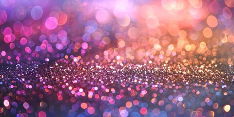 Stellar Fusion: A Luminous Galaxy Set Against a Purple and Blue Backdrop, Adorned with a Yellow Accent.