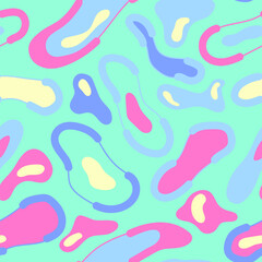 Seamless abstract colorful pattern with cirle shapes