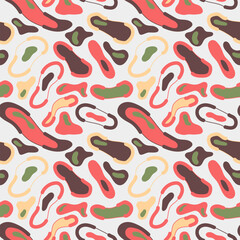 Seamless abstract colorful pattern with cirle shapes