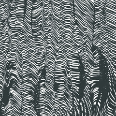 The surface imitates striped crumpled fabric with many folds.