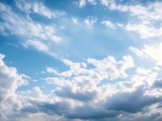 Obraz premium blue sky with clouds