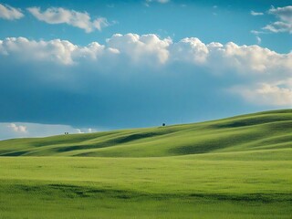 Fototapeta premium field and blue sky