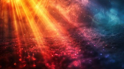 Naklejka premium Luminous Kaleidoscope: Rainbow Illumination