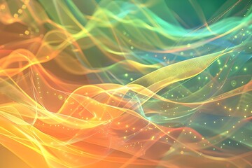 Fototapeta premium Mesmerizing Swirls of Luminous Energy Captivating Abstract Digital Art Background