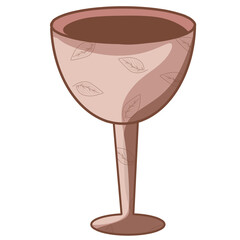 Cute glass illustration