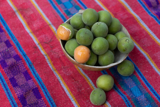 Fresh huaya fruit (Melicocca olivaeformis)