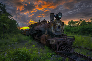 Naklejka premium train