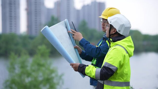 person working in construction site