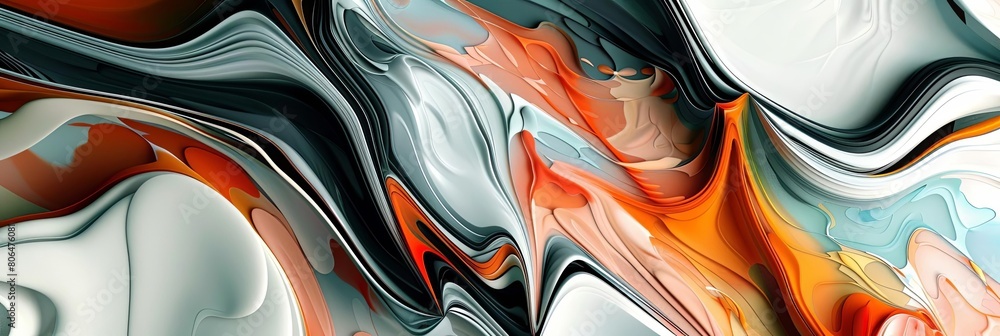 Poster abstract patterns blending with the environment a colorful array of geometric shapes and lines, incl