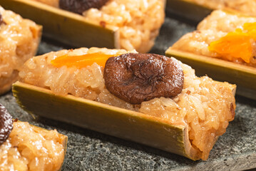 Traditional Taiwanese Indigenous bamboo-tube rice