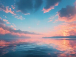 Fototapeta premium sunset over the sea