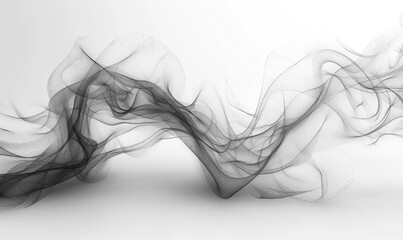 Fototapeta premium Black and white abstract painting