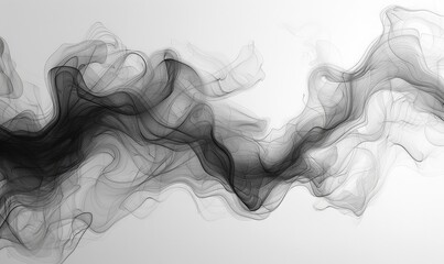 Fototapeta premium Black and white abstract painting