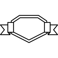 Ribbon Badge Icon