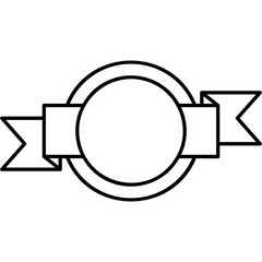 Ribbon Badge Icon