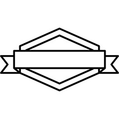 Ribbon Badge Icon