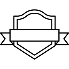 Ribbon Badge Icon